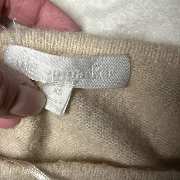 Adyson Parker Color Block Puff Sleeve Sweater oversized Sz XS - Picture 9 of 9